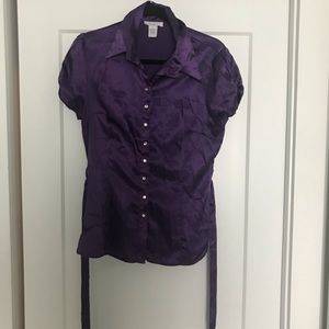 Beautiful Eggplant Blouse